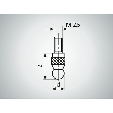 Mahr Kuli?ková vložka 906 H s kuli?kou z tvrdokovu 5 mm 4360160