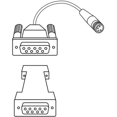 Mahr 2000 r datový propojovací kabel, (2 m) RS232 pro Extramess 4346020