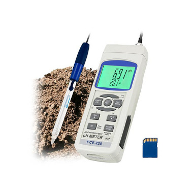 PCE Deutschland PCE-228SLUR pH/mV/°C soil analysis handheld meter for the agricultural industry and agriculture