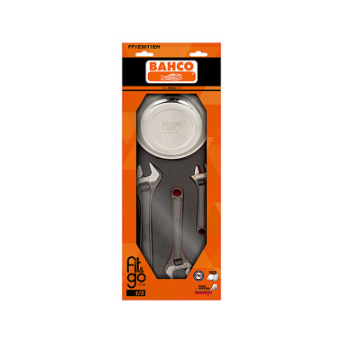 BAHCO Fit&Go 1/3 pěnová vložka, magnetický zásobník a nastavitelná sada klíčů - 4 kusy FF1E3011EH