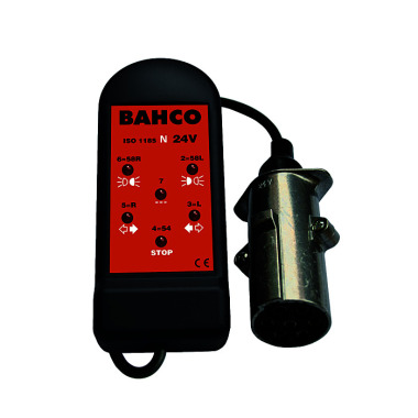 BAHCO Tester zásuvek, 24V - 7 PIN, pro zásuvky 24N BELT247N