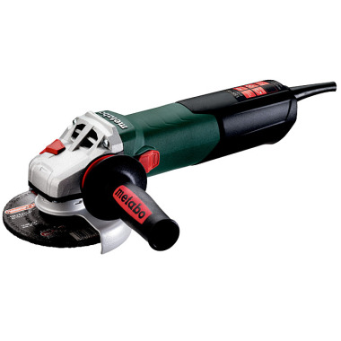 Metabo Winkelschleifer WEVA 15-125 Quick (600496000) mit Drehzahlregelung, Schnellspannnmutter Karton