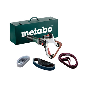 Metabo Rohrbandschleifer RBE 15-180 Set (602243500) Stahlblech-Tragkasten