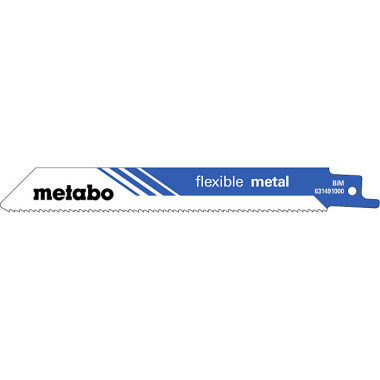 Metabo 100 Säbelsägeblätter flexible metal 150 x 0,9 mm, BiM, 1,8 mm/ 14 TPI (625491000)