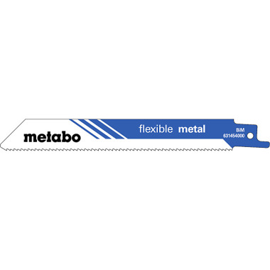 Metabo 25 Säbelsägeblätter flexible metal 150 x 0,9 mm, BiM, 1,4 mm/ 18 TPI (628251000)