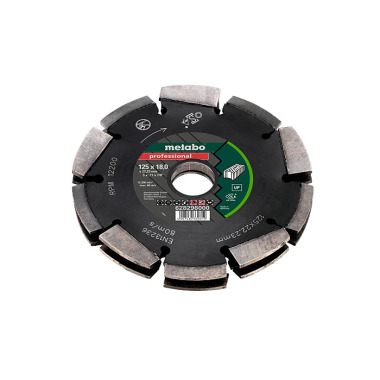 Metabo Diamantfrässcheibe 2, 125x18x22,23mm, professional, UP, Universal (628298000)