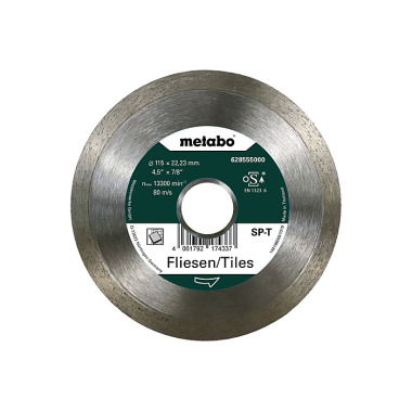 Metabo Diamanttrennscheibe SP - T, 115x22,23 mm, Fliesen (628555000)