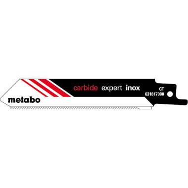 Metabo 2 Säbelsägeblätter expert inox 115 x 1,25 mm, HM, 1,4 mm/ 18 TPI (631817000)