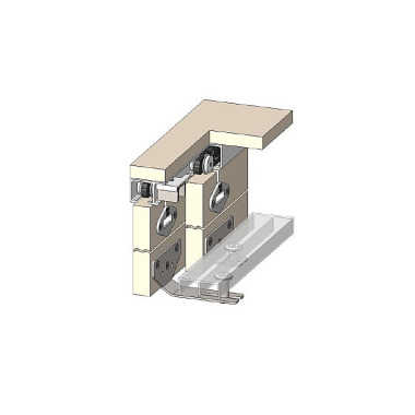 Woelm HELM 54 set with two leaves, semi-enclosed up to 50 kg 054120000046