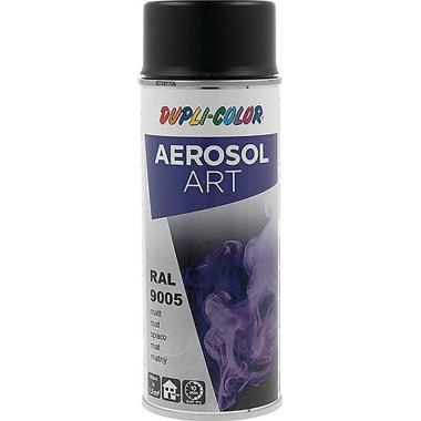 Buntlackspray AEROSOL Art tiefschwarz ma RAL 9005 400ml Spraydose 733161