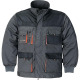 Herrenjacke Gr.56 dunkelgrau/schwarz/orange 3644 FB. 6310