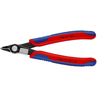 Elektronik-Seitenschneide r Super-Knips® L.125mm Form 4 Facette nein brün.KNIPEX 78 41 125