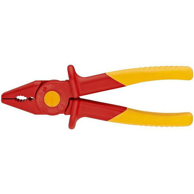 Kombizange L.180mm m.Weichkunststoff-Zone KU.glasfaserverst.VDE KNIPEX 98 62 01