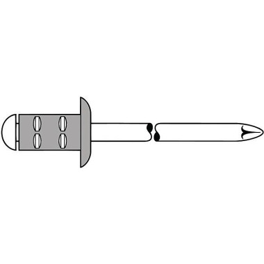 Blindniet PolyGrip® Nietschaft dxl 4,0x17,0mm Alu/Stahl 50 St.GESIPA 1433849