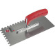 Glättekelle L.280mm B.130mm Zahn 6x6 rostfr.m.Softheft VA S.0,7mm SCHWAN 6204516