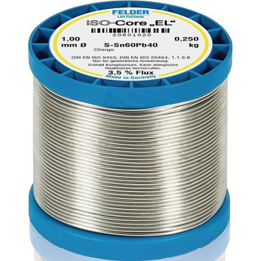 Lötdraht ISO-Core® EL 1mm 250g S-Sn60Pb40 FELDER 20601020