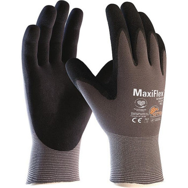 Handschuhe MaxiFlex® Ultimate™ 34-874 Gr.10 grau/schwarz Nyl.m.Nitrilmikroschaum 2440-10