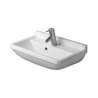 Duravit Waschtisch STARCK 3 COMPACT m ÜL HLB 1 HL 550x370mm we WG 03015500001