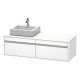 Duravit Waschtischunterba u KETHO 550x1400x426mm Be cken links weiß matt KT6697L1818