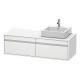 Duravit Waschtischunterba u KETHO 550x1400x426mm Be cken rechts weiß matt KT6697R1818