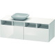 Duravit Waschtischunterba u DURASTYLE 550x1400x500m m Auss li betongrau matt/ we DS6785L0718