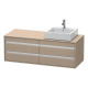 Duravit Waschtischunterba u KETHO 550x1400x496mm Be cken rechts leinen KT6657R7575