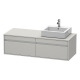 Duravit Waschtischunterba u KETHO 550x1400x426mm Be rechts betongrau matt KT6697R0707