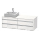 Duravit Waschtischunterba u KETHO 550x1400x496mm Be links weiß hochglanz KT6657L2222