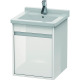 Duravit Waschtischunterba u KETHO 445x440x550mm Ans re we hgl KT6662R2222