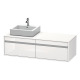 Duravit Waschtischunterba u KETHO 550x1400x426mm Be links weiß hochglanz KT6697L2222