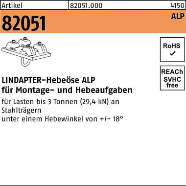 Hebeöse R 82051 ALP ALP 3 T-1 1 Stück LINDAPTER 820510000030001