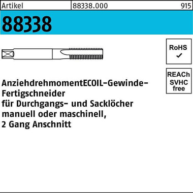 Gewindefertigbohrer R 883 39 M8 Stahl 1 Stück AMECO IL 883380000080000