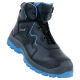 Sicherheitsstiefel ALEX MID BLUE TWIST Gr.46 schwarz/hellblau S3S ESD EN ISO 20345:2022 Leder STABILUS 12330-46