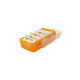 HAN Karteikasten CROCO 99 8-613 DIN A8 PP orange tr ansluzent 141016020