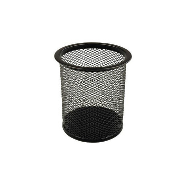 helit Stifteköcher Mesh H 2518195 9x10cm rund 1Fach Metall schwarz 170220290