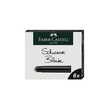 Faber-Castell Tintenpatro nen 185507 Standard schwa rz 6 St./Pack 311004590