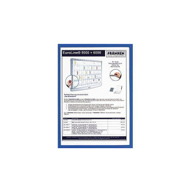 Franken Dokumentenhalter ITSA4M/5 03 DIN A4 blau 5 St./Pack. 154206950