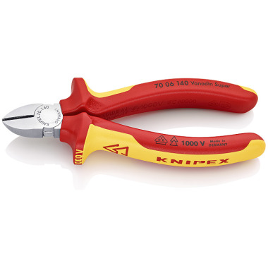 Knipex Diagonal Cutter chrome plated 140mm 70 06 140 SB