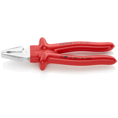 Knipex High Leverage Combination Pliers chrome plated 225mm 02 07 225