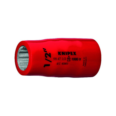 Knipex Hexagon Sockets for hexagonal screws with internal square 1/2" 98 47 1/2”