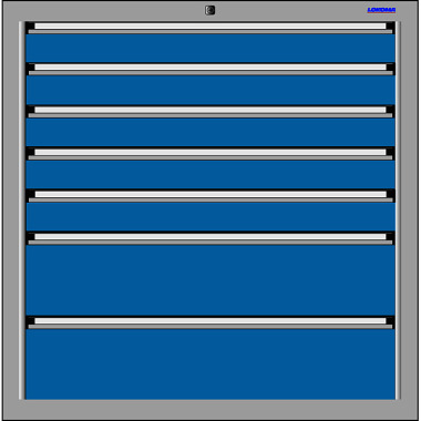 LOKOMA Skuffekabinet RS1000,1000h 5x100 TA / 2x200 BH-VA 00.02.7949