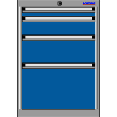 LOKOMA Skuffeblok RS 440, 625h. 4SBL 50/100/150/250 TA 00.07.9222