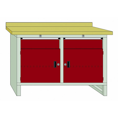 LOKOMA ARBEJDSBORD G-KW 130/2/T 1300 x 700 x 840 (LxDxH) 00.05.9312