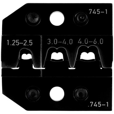 Rennsteig Crimpbakke til bladklemmer og venstrehåndsstik 1,25 - 6,0 mm² 624 745-1 3 0