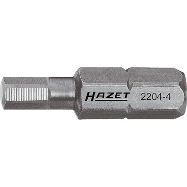 HAZET Bit - massiv sekskant 6.3 (1/4 tomme) - indvendig sekskant profil - 6 mm 2204-6