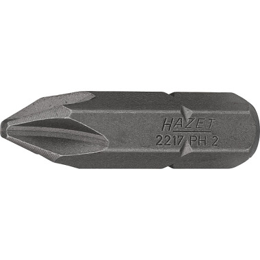 HAZET Bit - Hexagon solid 8 (5/16 tomme) - Phillips profil PH - PH2 mm 2217-PH2