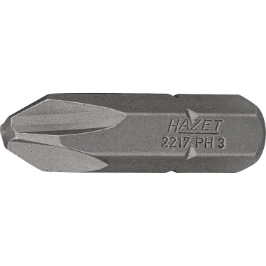 HAZET Bit - Hexagon solid 8 (5/16 tomme) - Phillips profil PH - PH3 mm 2217-PH3