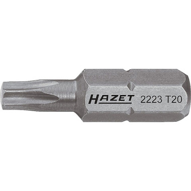 HAZET Bit - massiv sekskant 6,3 (1/4 tomme) - indvendig TORX®-profil - T30 mm 2223-T30