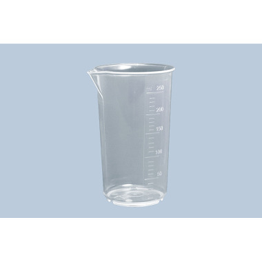 Hünersdorff Messbecher 250 ml, PP, 1 Skala,ohne Griff, transparent 930003