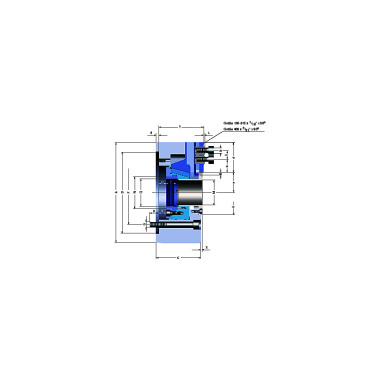 RÖHM Power-patron KFD-HE 315, 3-kæber, takket 90°, cylindrisk centreringsbeslag 154829